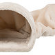 Trixie Tunnel de détente en peluche beige 80 cm pour cochons d'Inde, lapins et furets