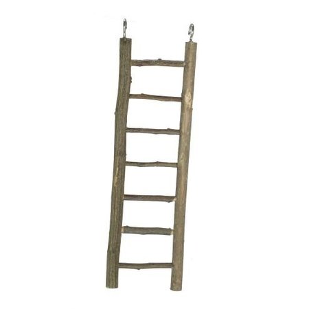 Escalera natural de madera para pequeños roedores y aves