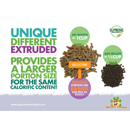 Supreme Alimento para conejos Supreme Selective sin cereales, 1,5 kg – pellets todo en uno con heno de timothy.