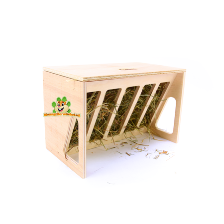 Elmato Estante de madera Alpe para heno, ideal para cobayas y conejos.