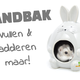 Maison et salle de bain pour hamster Hopper Grey 11 cm