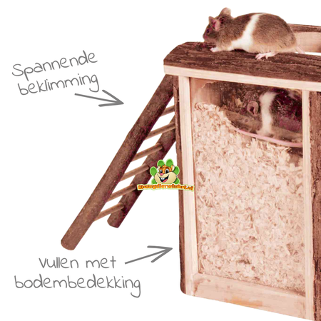 Trixie Tour à creuser de 25 cm pour souris, hamsters et gerbilles