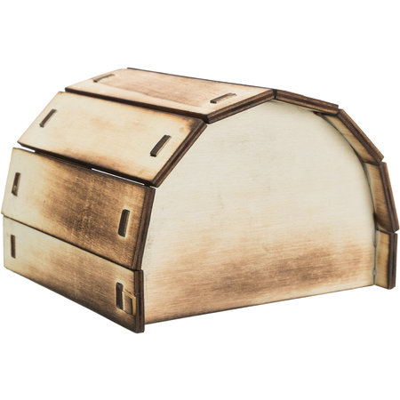 Trixie Maison d'aménagement pour hamster sans clous en bois Mikkel flammé 13 cm