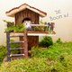 Hamster house tree house 20 cm for rodents!