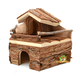 Wooden House against the wall 22 cm for Rodents!