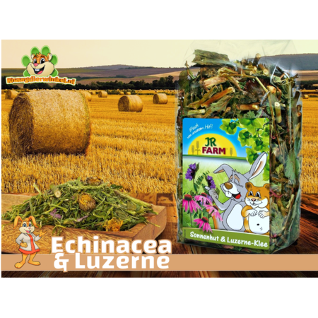 JR Farm Echinacea & Luzerne (Alfalfa) Graanvrij voor Knaagdieren en Konijnen