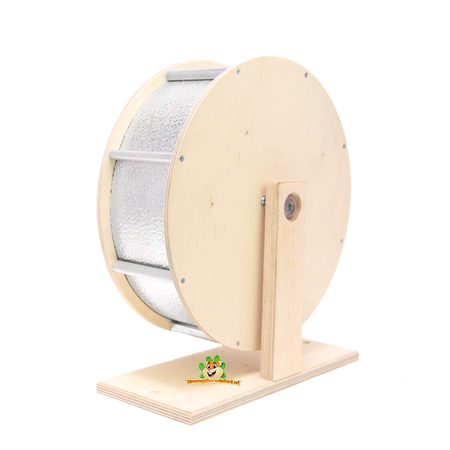 Knaagdierwinkel® Wooden Aluminium Running Wheel for Rodents!