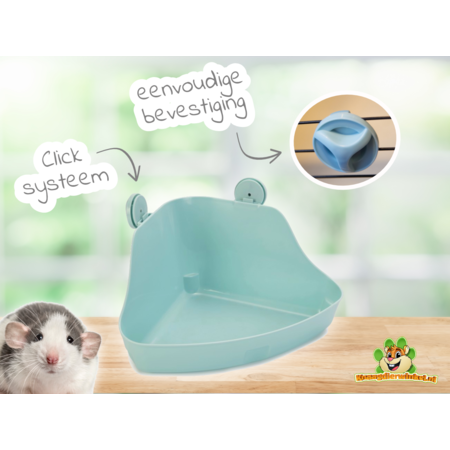 Beeztees Ecktoilette Rodet 32 cm für Nagetiere!