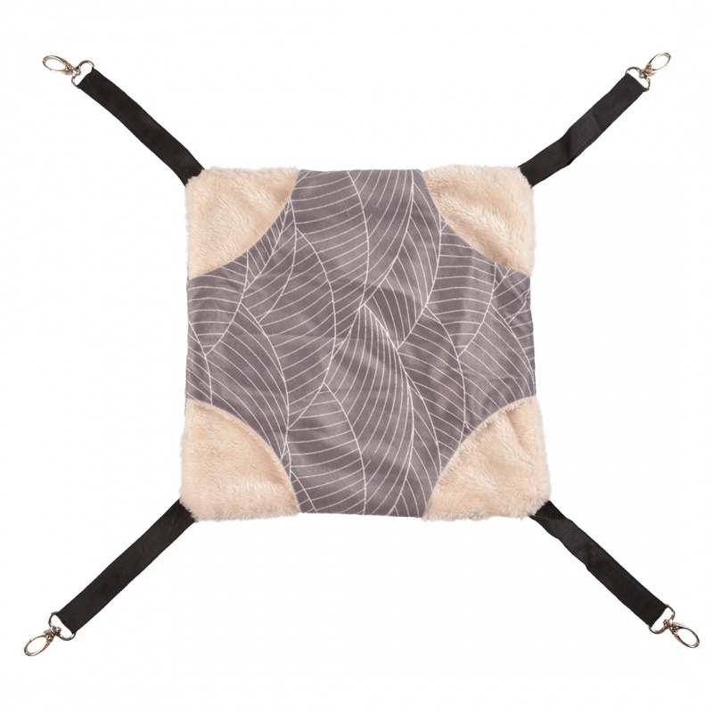 Pluche Hangmat Beige Grijs