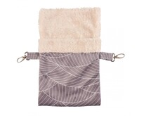 Plush Hanging Bag Beige Grey for Mice, Rats and Ferrets