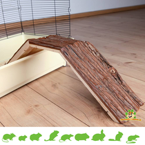 Wooden Bridge with Bark 63 cm