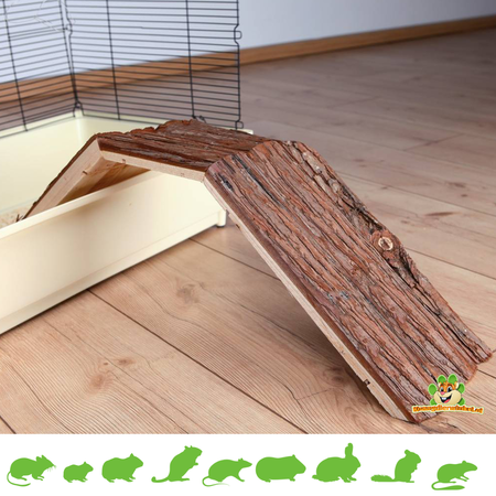 Trixie Puente de madera con corteza de 63 cm para roedores y conejos