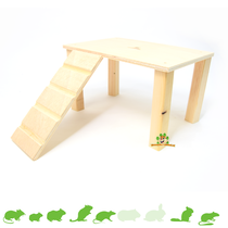 Holzplattform mit Treppe Rohling 28 cm