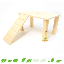 Wooden platform with stairs Blank 28 cm