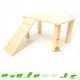 Elmato Holzplattform mit Treppe Rohling 28 cm für Nagetiere!