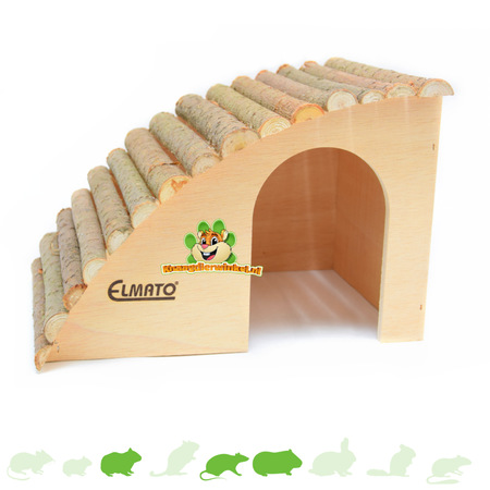 Elmato Slanted Rodent Villa with Hazelnut roof 29.5 cm