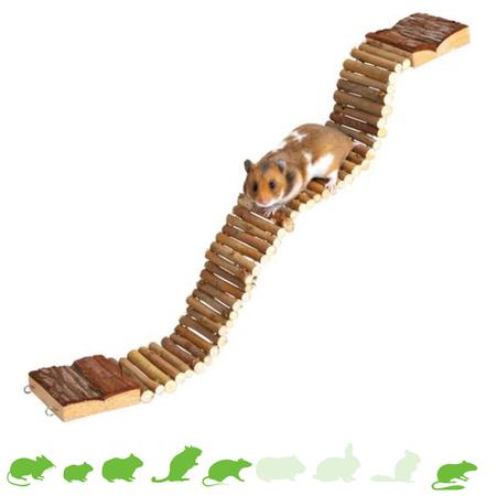 Trixie Houten Wilgenbrug 55 cm voor Kleine Knaagdieren