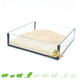 Knaagdierwinkel® Glass Sand Bowl Square 20 cm