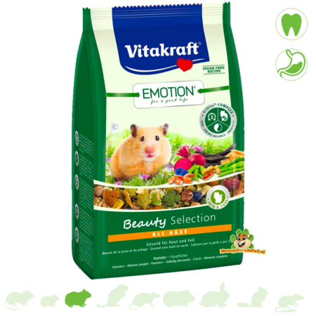 Vitakraft Aliment pour hamster Emotion Beauty Selection 600 grammes