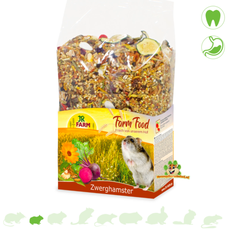 JR Farm Alimento de granja para hámster enano adulto, 500 gramos.