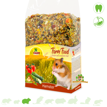 JR Farm Alimento para hámster adulto de granja, 500 gramos.