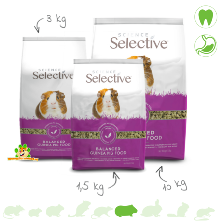 Supreme Alimento selectivo para cobayas: ¡alimento saludable para cobayas!