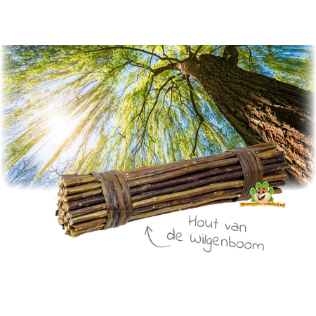JR Farm Knabbel Knaaghout Wilg voor knaagdieren en konijnen
