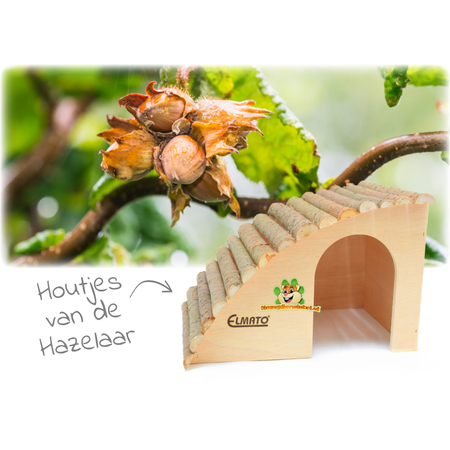 Elmato Schuine Knaagdiervilla 29,5 cm voor Ratten & Cavia’s