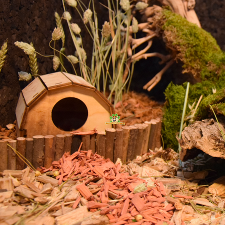 Trixie Nagelfreies Hamsterhaus aus Holz Mikkel geflammt 13 cm