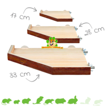 Meseta de madera con borde