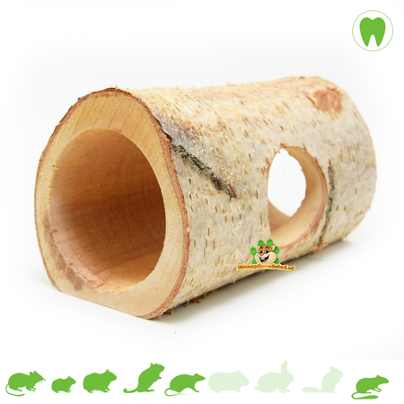 Hugro Birkenstammtunnel Mont Blanc für Nagetiere, 23 cm