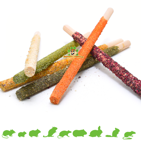 Ham-Stake Bois à ronger Hêtre 18 cm Mélange de bâtonnets de bois à ronger