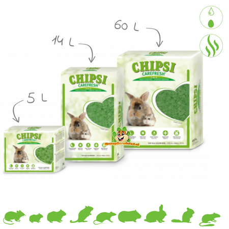 Chipsi Carefresh Forest Green Bodembedekking