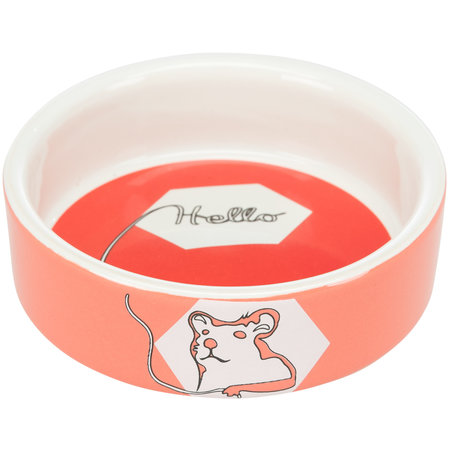 Trixie Bol à nourriture/eau en céramique couleur Hamster 8 cm