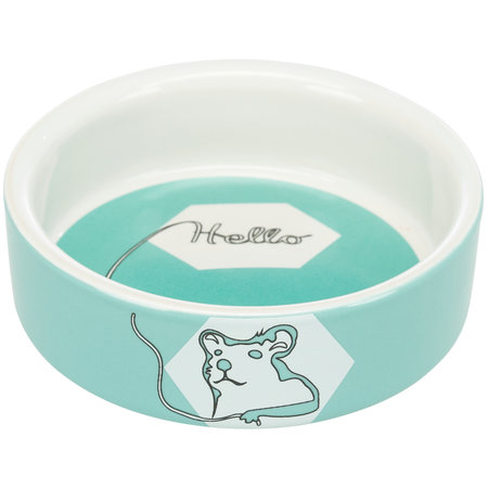 Trixie Keramik-Futter-/Wassernapf, Hamstermotiv, 8 cm