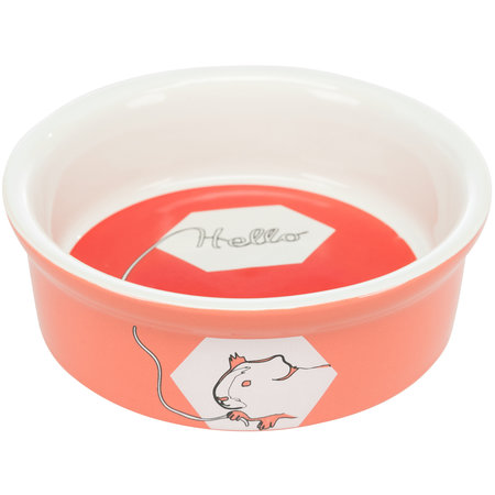 Trixie Gamelle en céramique pour nourriture/eau, couleur cochon d'Inde, 11 cm