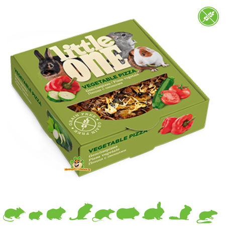 Mealberry Little One Grain-free Vegetable Pizza for rodents and rabbits!