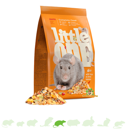 Mealberry Alimento natural para ratas Little One, para ratas enanas y domésticas, 900 gramos