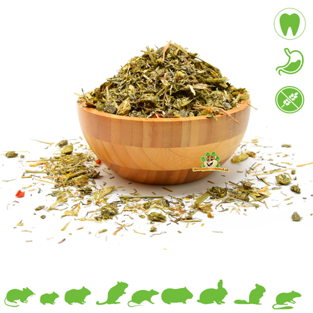 Knaagdier Kruidenier 60 types of Herb Mix 500 grams