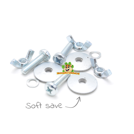 Knaagdierwinkel® Caseta de aluminio de 30 cm para chinchillas, degús, jerbos y ratas.