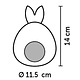 Maison et salle de bain pour hamster Hopper Grey 11 cm