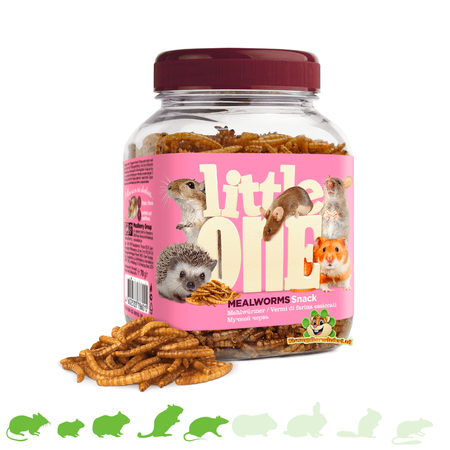 Mealberry Little One Getrocknete Mehlwürmer für kleine Nagetiere und Vögel