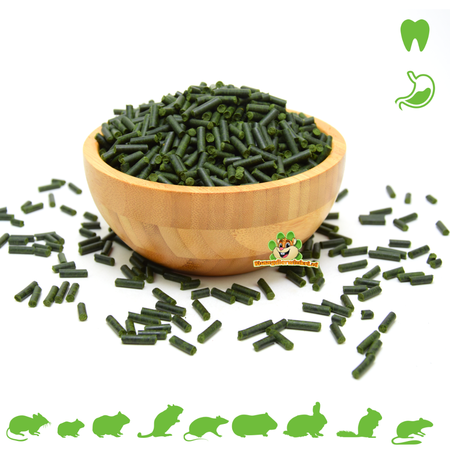 Knaagdier Kruidenier Pellets de espinacas de 200 gramos para roedores y conejos