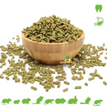 Knaagdier Kruidenier Pellets de avena verde para roedores y conejos