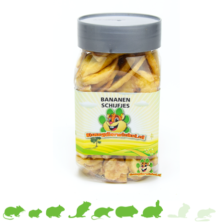 Knaagdierwinkel® Chips de banane 150 grammes