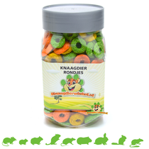 Knaagdier Rondjes Wortel & Duindoornsap 150 gram