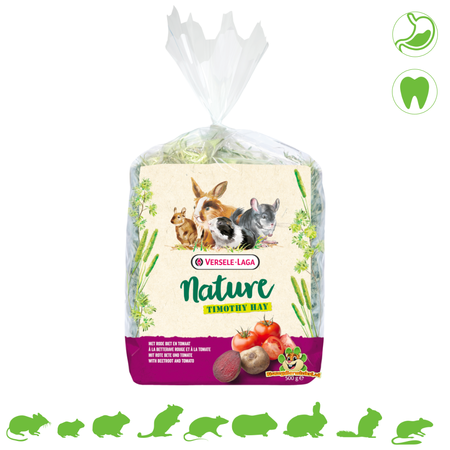 Versele-Laga Nature Timothy Hay Betterave rouge et tomate 500 grammes