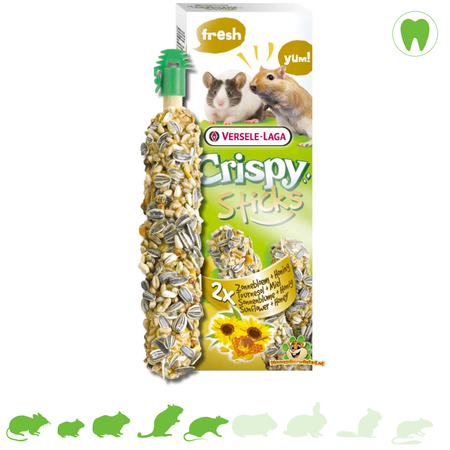 Versele-Laga Crispy Sticks Zonnebloem voor Knaagdieren!