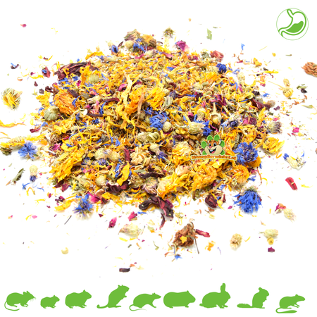 Dried Flower Mix 150 grams for Rodents & Rabbits!