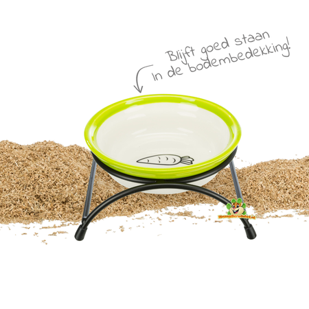 Trixie Keramische Knaagdier Voerbak in Houder 13 cm